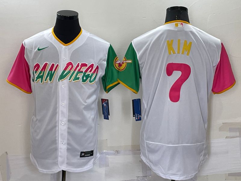 Men San Diego Padres #7 Kim White City Edition Elite Nike 2022 MLB Jersey->san diego padres->MLB Jersey